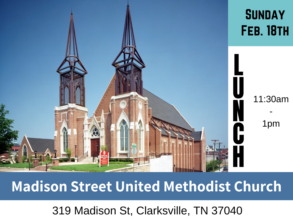 Madison Street United Methodist Church, Clarksville, Empty Bowls 2024