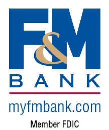 F&M Bank, Gold Empty Bowls 2024 Sponsor